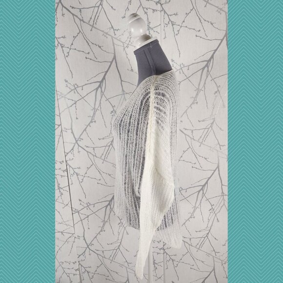 Noul White Open Knit Lightweight Sheer Sweater - Picture 2 of 4